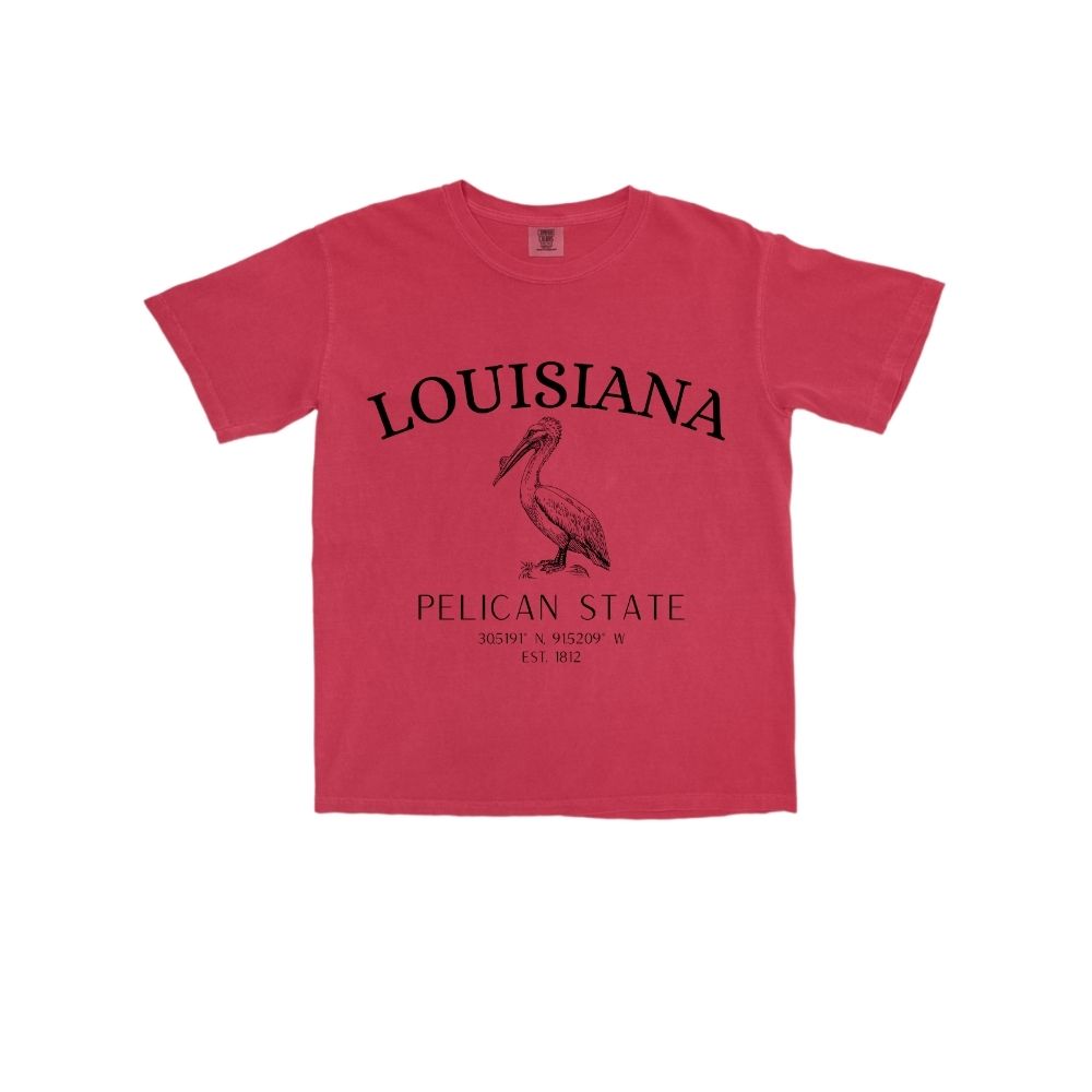 Pelican Coordinate Louisiana Tee