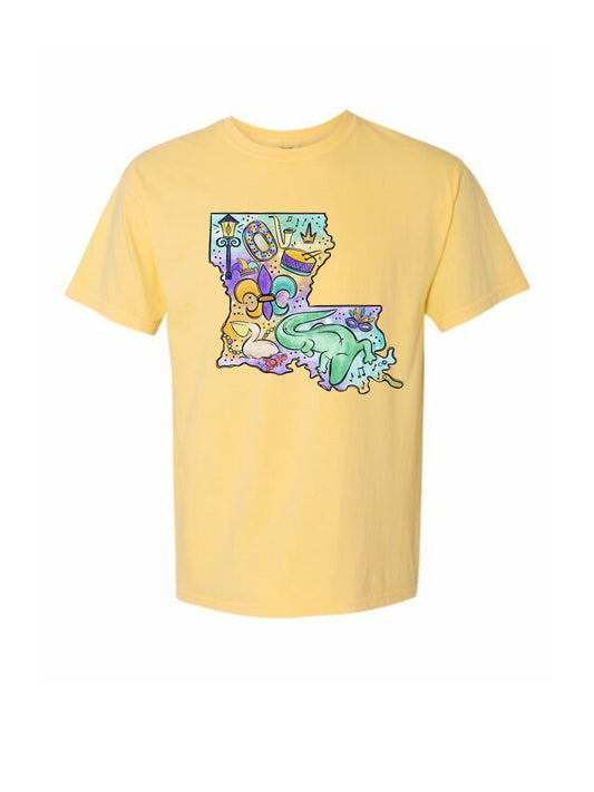 Louisiana Mardi Gras Tee