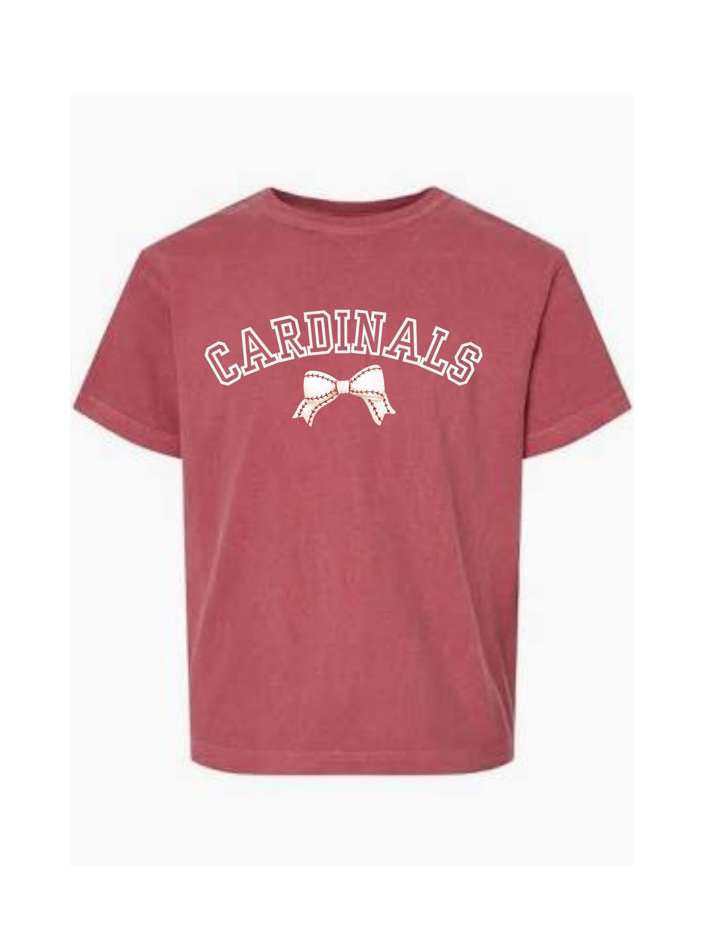 Cute Cardinal Bow Tee