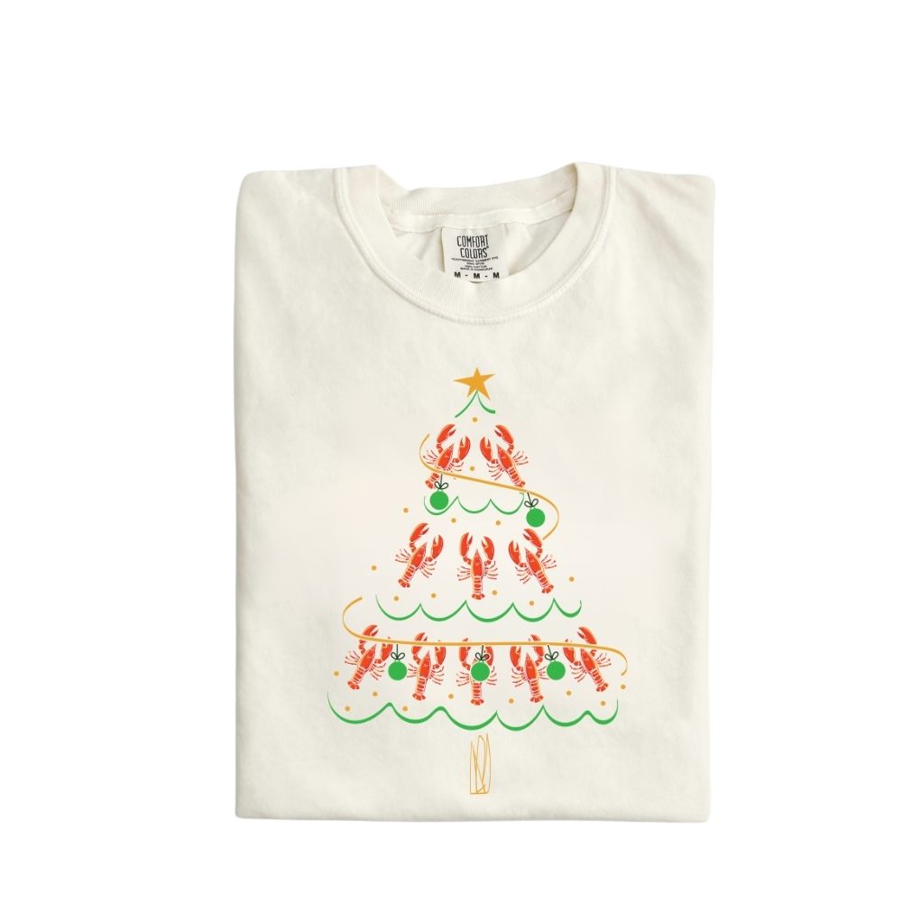 Crawfish Christmas tee