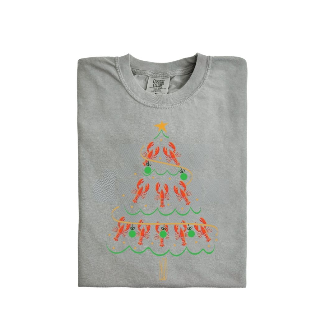 Crawfish Christmas tee