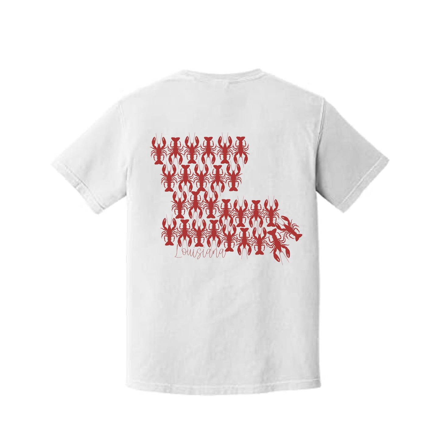 Louisiana Crawfish Tee Front and Back