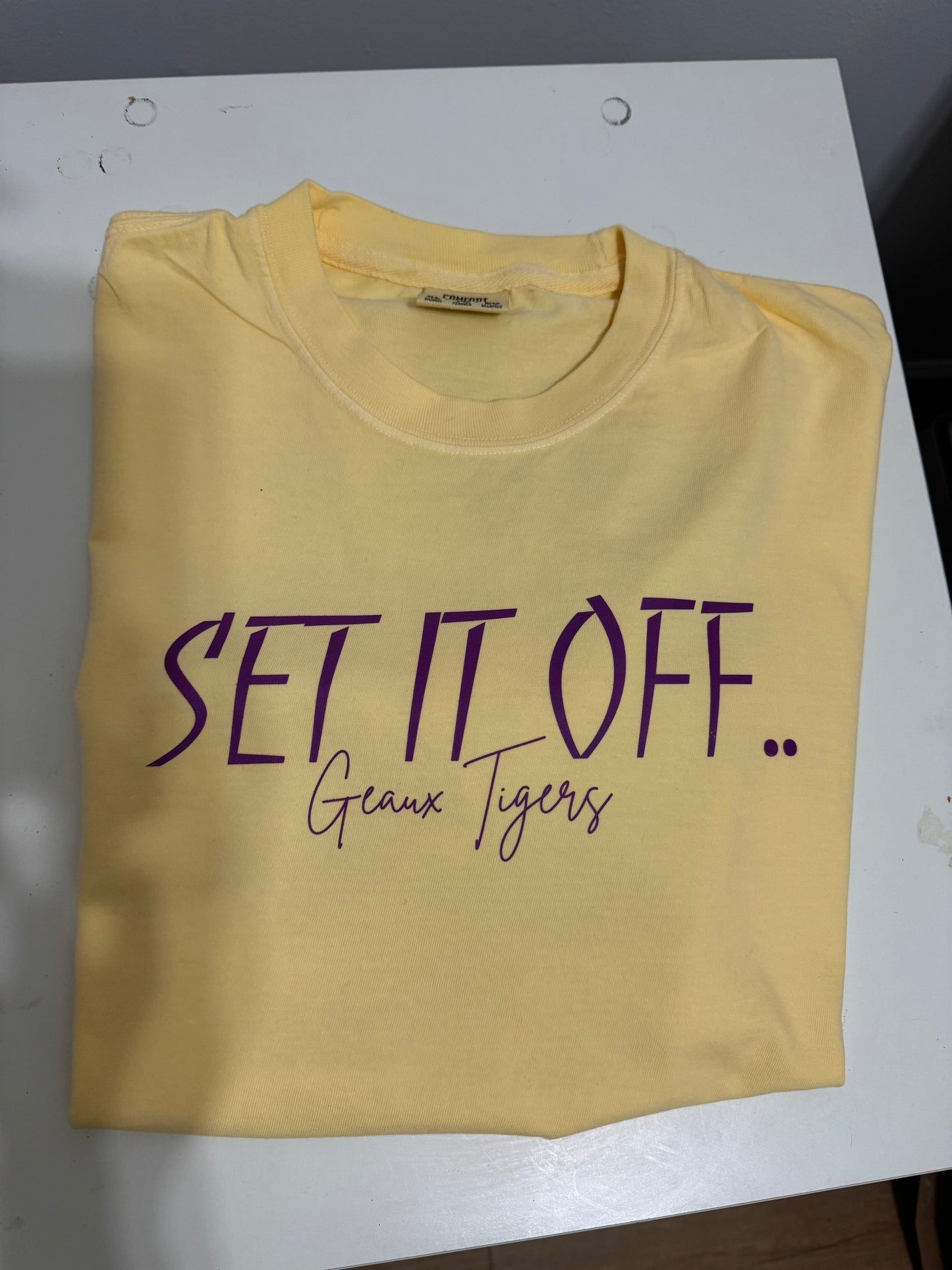 Set it Off LSU Tee Front Only