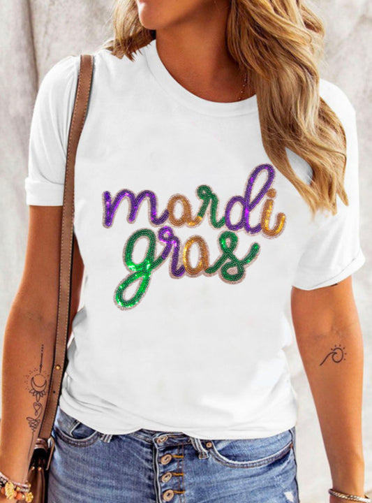 Sequin Mardi Gras Top