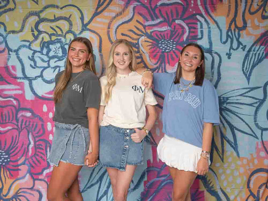 Phi mu heart tee
