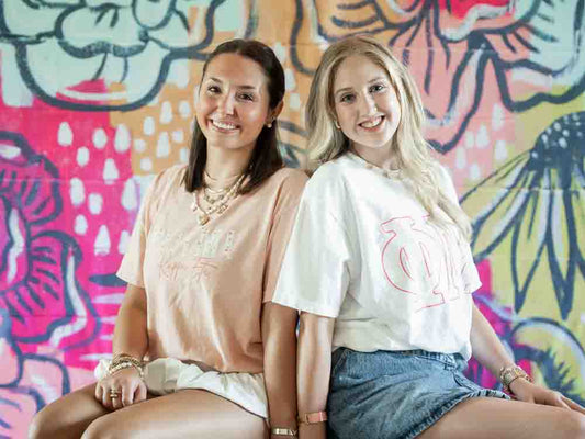 Gingham Greek jersey tee