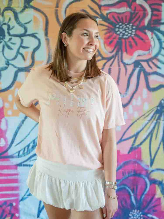 Floral PHI MU Tee