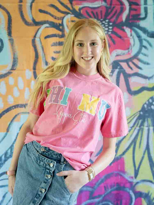 colorful collegiate phi mu