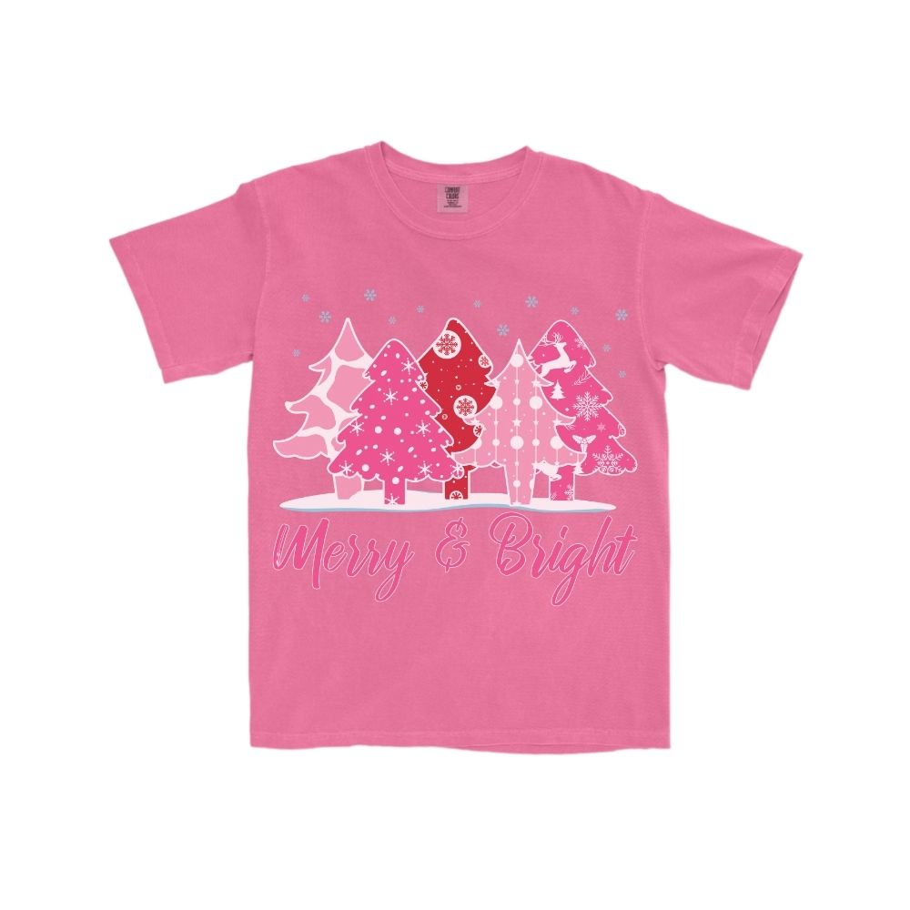 Merry & Bright Trees Tee