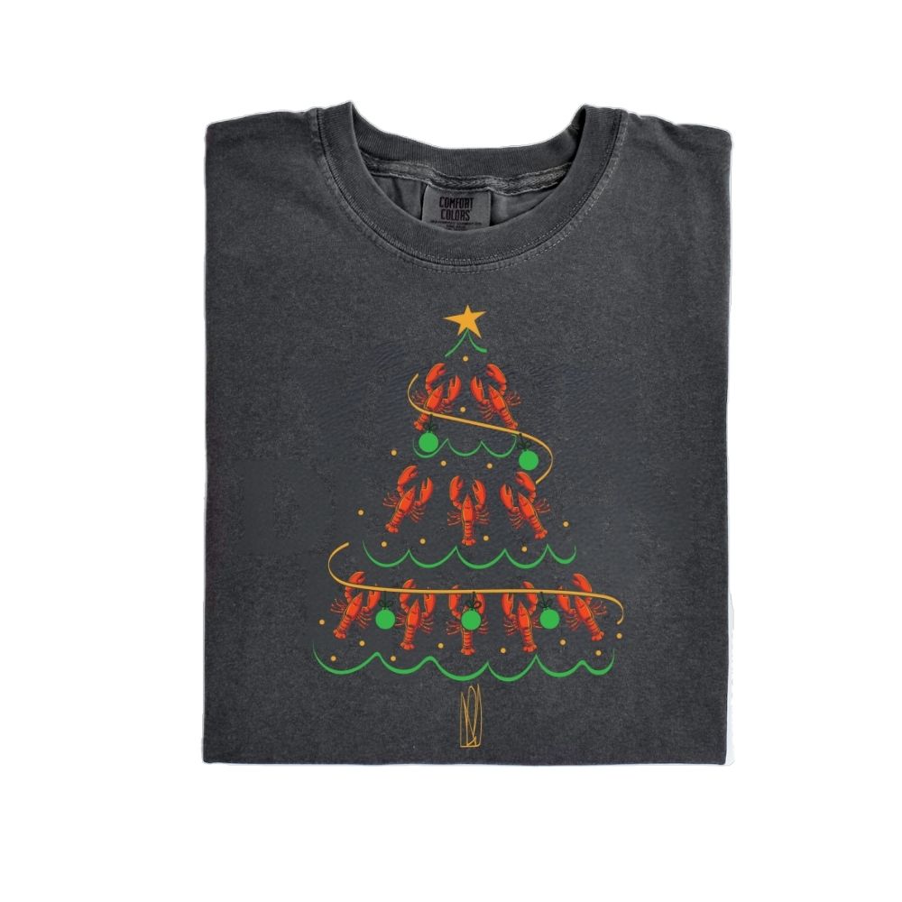 Crawfish Christmas tee
